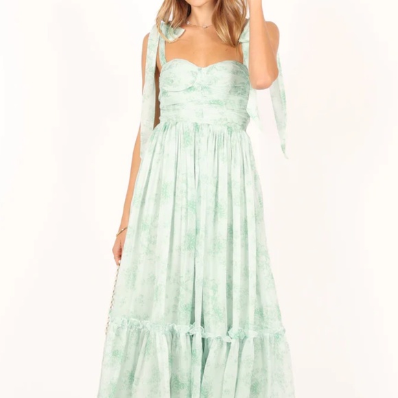 Petal and Pup Floret Midi Dress - Sage - Picture 1 of 5